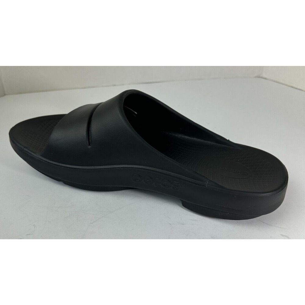 OOFOS OOahh Recovery Slides Black Slip On Sandals Mens Size 11 Women’s 13 Unisex - Picture 5 of 11